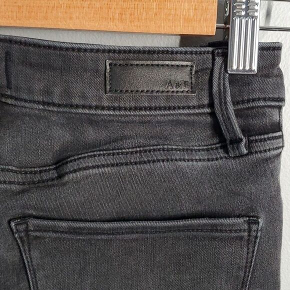 Abercrombie & Fitch size 0L size 25 faded black Simone high rise super s… - Picture 14 of 14